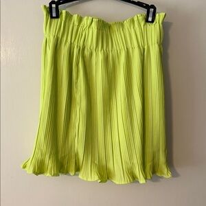 Vibrant Lime Women's Mini Skirt